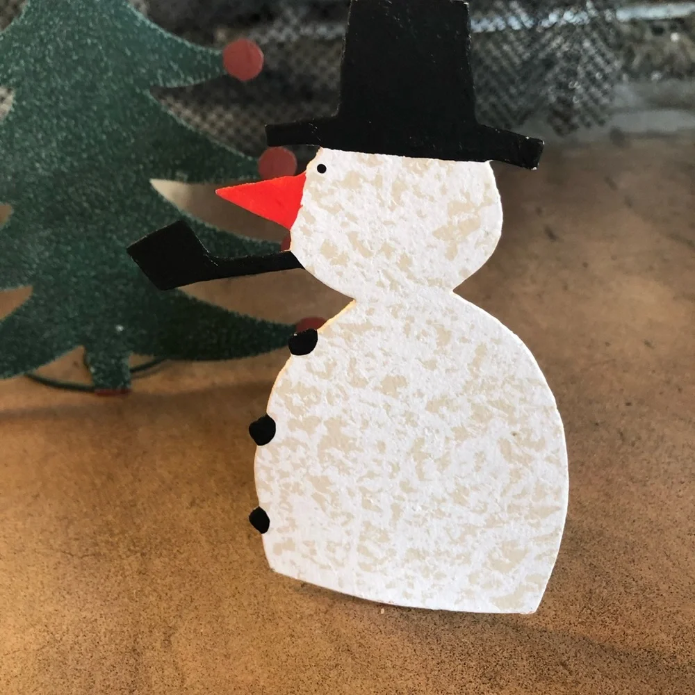 Crate & Barrel vintage NWT Christmas icon taper holders